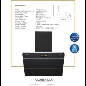 Kutchina Glorea DLX Kitchen Hood