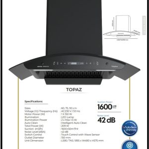 Kutchina Topaz Kitchen Hood