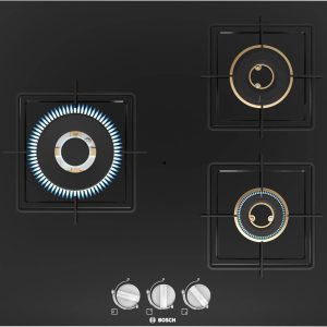 Bosch Series 4 Gas hob 60 cm Tempered glass, Black