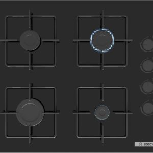 Bosch Series 4 Gas hob 60 cm Tempered glass, Black